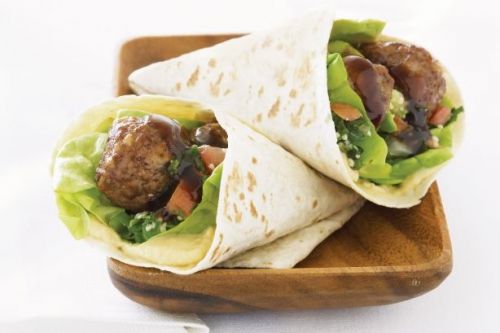 Meatball &amp; tabouli wrap Recipe Delicious For Taste ki3