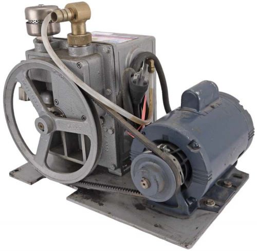 Welch 1402 duoseal rotary vane vacuum pump w/franklin 1/2hp 1725rpm motor #2 for sale