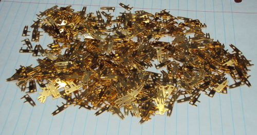 LARGE LOT OF BRASS TERMINALS USED IN ELECTRONIC REPAIRS - NEW