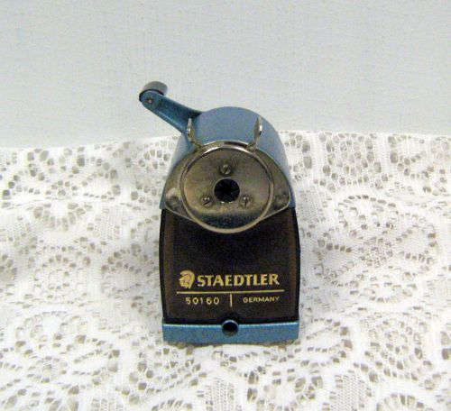 Vintage Staedtler 50160  Rotary Pencil Sharpener Made Germany Steel/Enamel