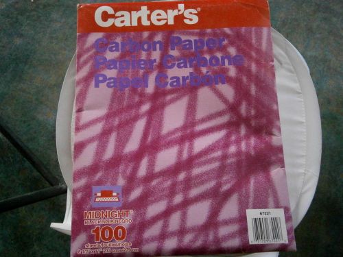 Carbon Paper Black, pack of 100 sheets Carter&#039;s Carbon Paper