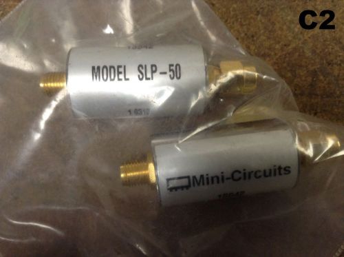 Lot of 2 Mini-Circuits Coaxial Low Pass Filter Connector Model SLP-50