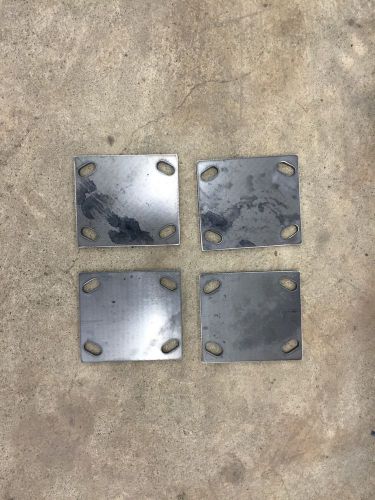 Steel Caster Plates 3/16 Thick Weld-On Trucks, Casters, 6x2 Metal