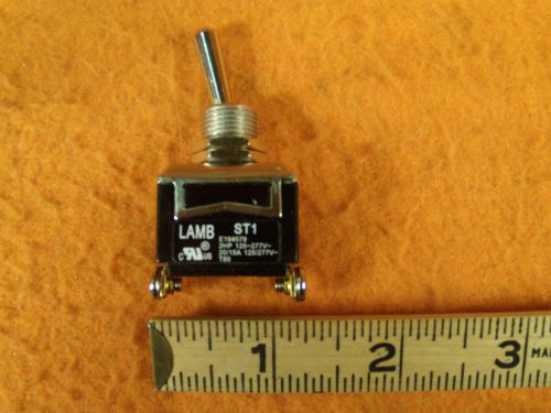 toggle switch  spdt, maintained,125-277vac,20/15 amp,new,LAMB st1,lot of 2