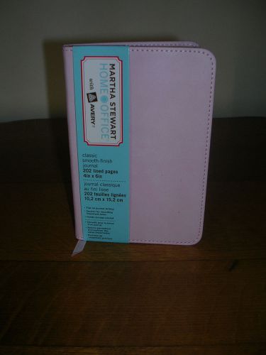 MARTHA STEWART HOME OFFICE CLASSIC SMOOTH JOURNAL NWT 4X6 PINK TWO