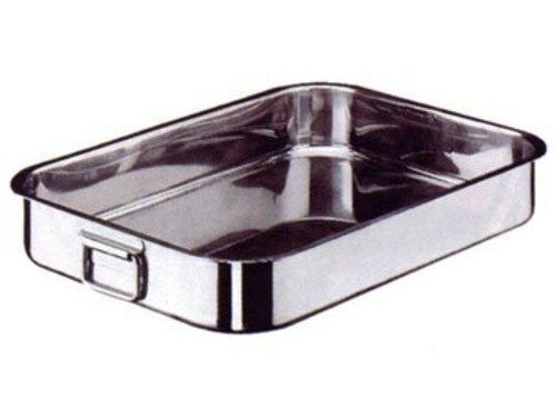 Paderno World Cuisine Stainless-steel Heavy Roasting Pan with Folding Handles