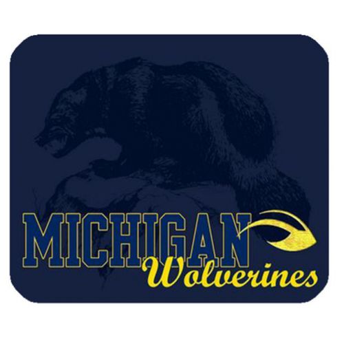 New Custom Print Mice Mats Mouse Pad Anti Slip With Michigan Wolverines