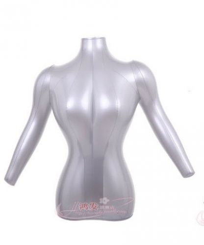 NEW Female Half Body With Arms Tops Dress Inflatable Mannequin Dummy Torso Model