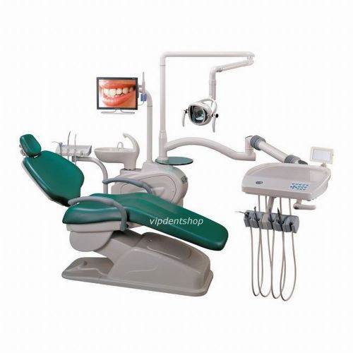Computer Controlled Dental Unit Chair FDA CE Approved AL-398HG Soft Leather