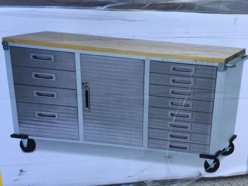 Ultra heavy-duty 12-drawer rolling workbench for sale