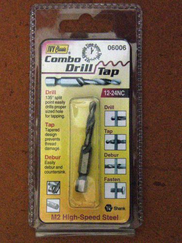 IVY 12-24NC COMBINATION DRILL &amp; TAP 06006