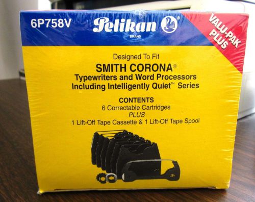 Pelikan Smith Corona Typewriters &amp; Word Processors Valu Pak 6 Cartridge Ribbon