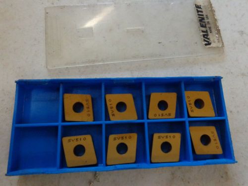 8 VALENITE CARBIDE INSERTS CNMA432 SV510