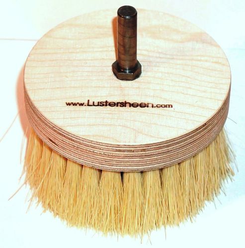 Lustersheen Cylinder Pine Brush Drill Attachment &#034;The Burnisher&#034; - MADE IN USA!