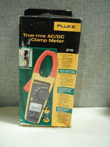 Fluke 376 true rms 1000a ac/dc clamp meter with iflex for sale