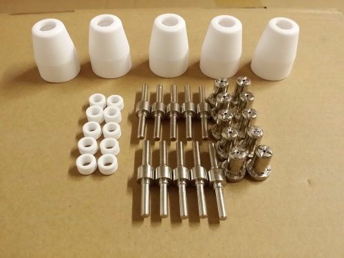 Colossal Tech 35 Consumables For Plasma Cutter 50AMP PT-31 &amp; LG40 Nickel Plated