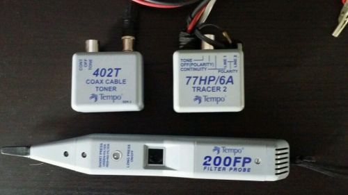 3 pack Tempo Tone and Probe Kit Generator bundle Tracer and coax toner