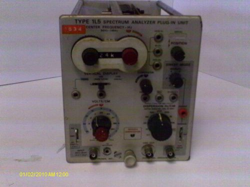 Tektronix Type 1L5 Spectrum Analyzer Plug -In Unit / Used