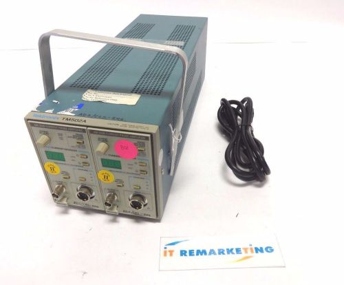 Tektronix tm502a 2-slot mainframe w/ 2x am 503b current probe amplifier for sale