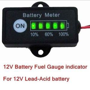 12V Battery Meter Capacity Tester Gauge Indicator BG1-A12 for Car Golf Lead-Acid