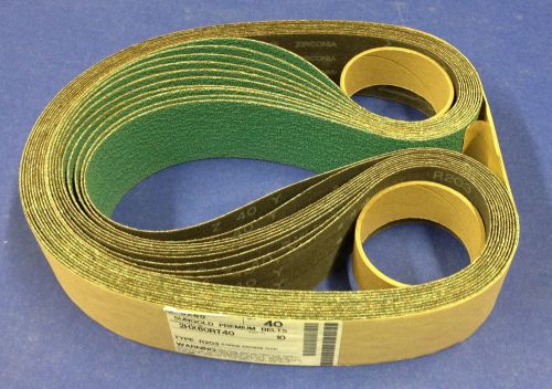 SunGold Aluminum Zirconium Cloth Belts #2Hx60RT40 ~ 2 1/2&#034; x 60&#034; ~ Box of 10!