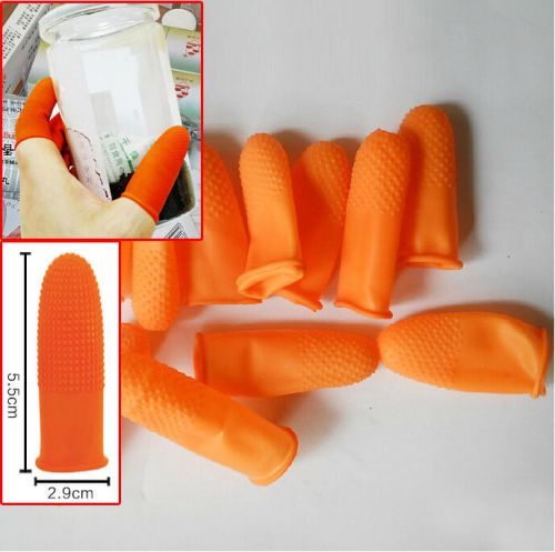 50pcs prevent slip rubber finger cots protector fingertip gloves anti static for sale