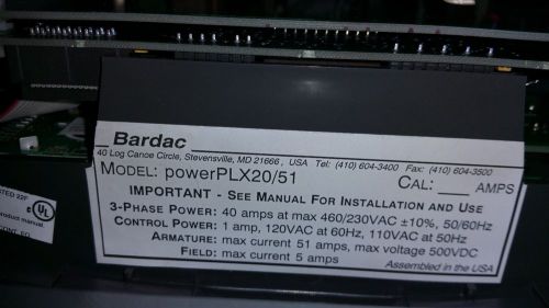 Bardac Drive Power PLX20/51 _ PLX2051 _ powerPLX2051