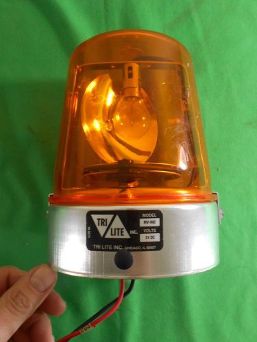Tri-lite rotating warning signal light amber forklifts &amp; emergency cars # mv-ind for sale