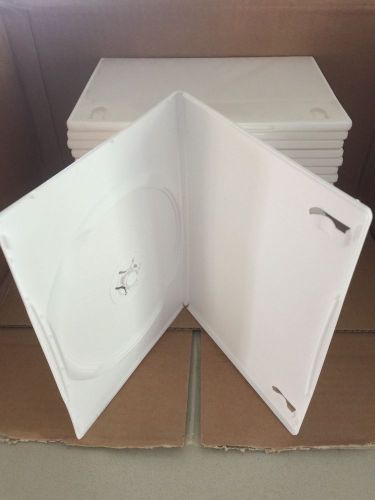25 -- NEW 7mm Slim White Single DVD Case -- other colors available