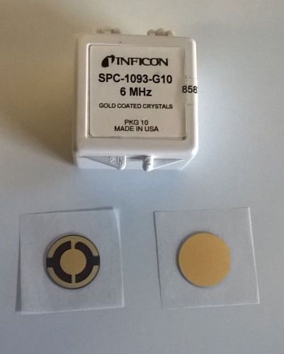 6 MHz Gold Coated Quartz Crystals - INFICON 10 in each box