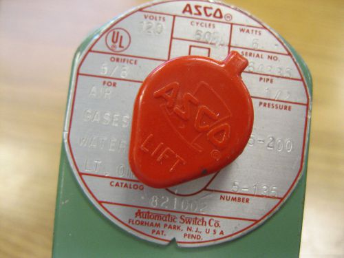 ASCO RED HAT 8210D2 Solenoid Valve ?NEW OLD STOCK?