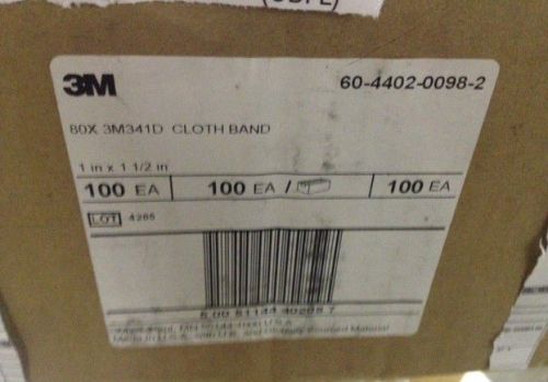 3m, 341d, spiral band abrasive, 1&#034; x 1.5&#034;, 80 grit, cloth band qty. 100 (new) for sale
