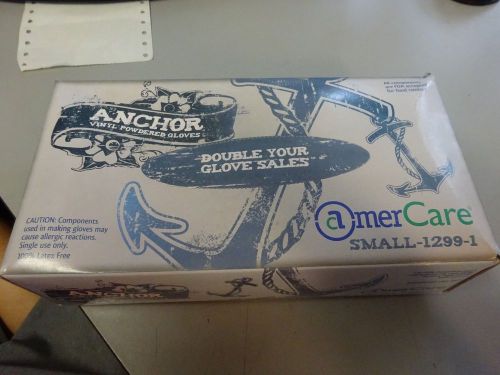 ANCHOR Vinyl Powdered Disposable Gloves -  Size Small - 100