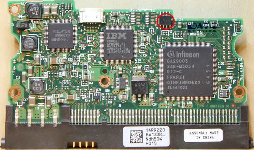 PCB 14R9220 BA1334_ Hitachi 120Gb HDS722512VLAT20 HDD 3.5 IDE Logic Board