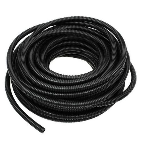 100&#039; Feet 1/2&#034; Black UNSplit Loom Wire Flexible Tubing Wire Cover Audio Stereo