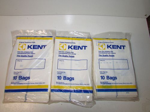 Kent Upright Vacuum Bags (16487) - 3 10 Packs - Total 30 bags   FREE SHIPPING