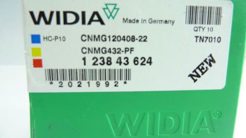 Widia Carbide Insert CNMG432-PF (CNMG120408) TN1500 grade quantity of 10