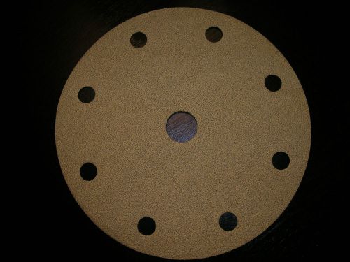 Sand paper round discs hook &amp; loop 6 inch 180 grit  box of 100 for sale