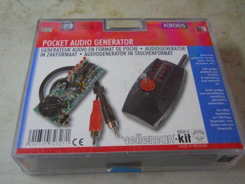 Velleman k8065 pocket audio generator brand new sealed box / kit / mint