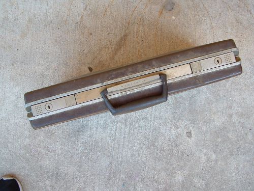 mid century vintage Samsonite brief case hard shell aluminum industrial mad men