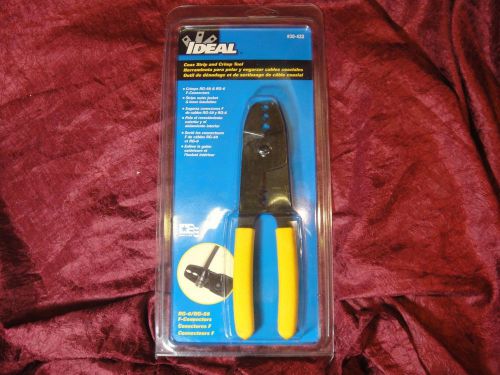 IDEAL Coax Strip and Crimp Tool 30-433 Wire Stripper New Sealed Package