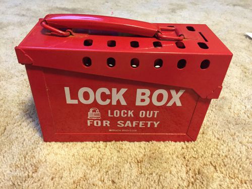 Lock out tag out box brady lock out for safety for sale