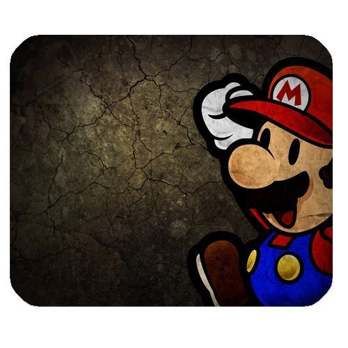Hot Print Custom Mario Bros Nitendo Design on Mousepad Anti slip Free Shipping