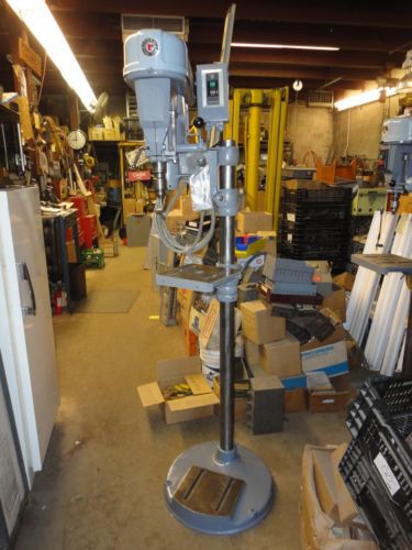 ROCKWELL OFFSET DRILL PRESS FLOOR STAND ADJUSTABLE SPEED &amp; WORK DECK