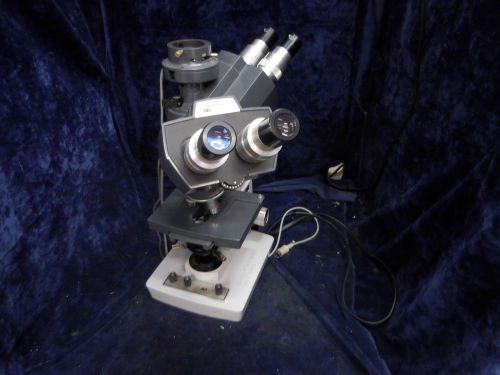 AO AMERICAN OPTIAL MICROSTAR 110 DUAL HEAD MICROSCOPE WITH 4 OBJECTIVES rack19B