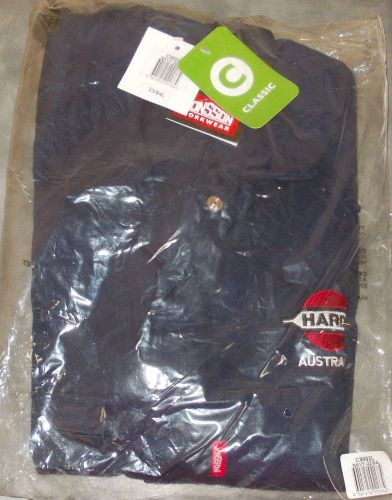 3 X HARDI EMBOSSED JONSSON &amp; HARD YAKKA NAVY OVERALLS SZ 82R