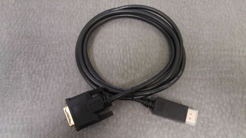 Displayport dp to dvi-d cable 20 pin monitor lead adaptor 6 ft for sale