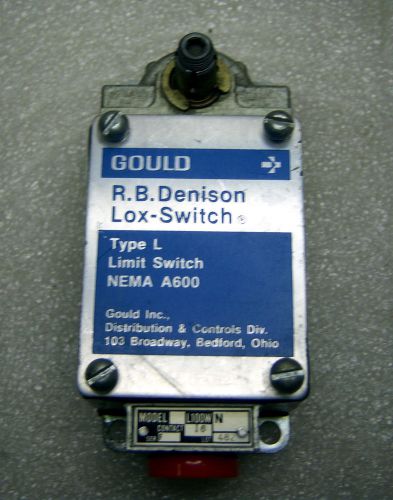 (S1-2) 1  GOULD R.B. DENISON L100WN  LIMIT SWITCH