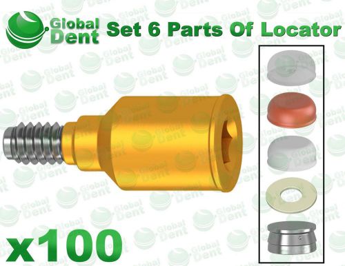 X100 Dental Locator Set 6 Parts For Dental Implant Abutment Dentist Hex Lab