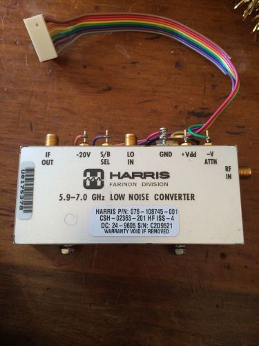 HARRIS FARINON 5.9-7.0 GHz LOW NOISE CONVERTER 076-108745-001 - Great Deal!